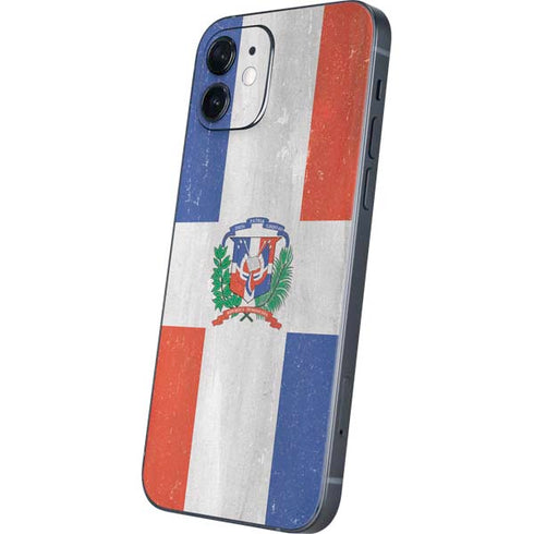 Dominican Republic Flag Faded iPhone 12 Skin